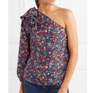 NWT J. Crew Kaleidoscope Star One Shoulder Top
